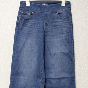 STYLE & CO. Five Pockets Wide Crop Stretch Denim Jegging Pants - Petite Medium